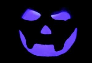 Purple Smiley Jack O' Lantern