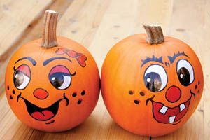 Painted Pumpkin Faces