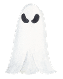 Ghosts and Boos - ghost in a sheet