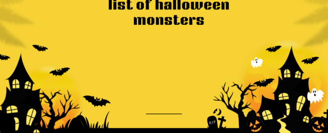 List Of Halloween Monsters